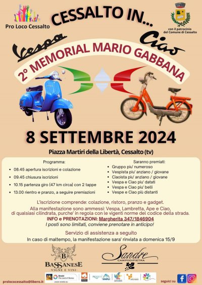 Locandina evento 2 MEMORIAL MARIO GABBANA