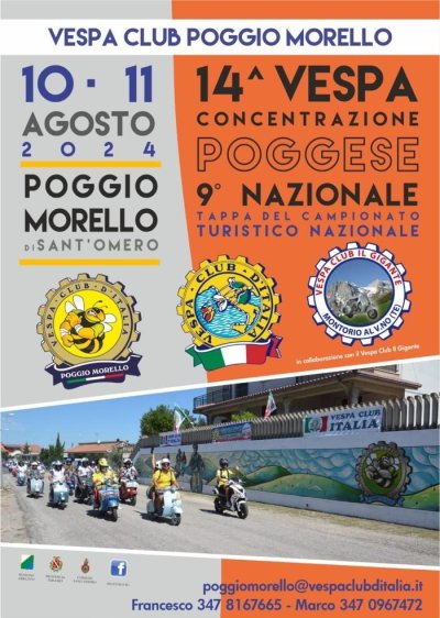 Locandina evento 14^ VESPA CONCENTRAZIONE POGGESE