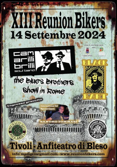Locandina evento XIII REUNION BIKERS