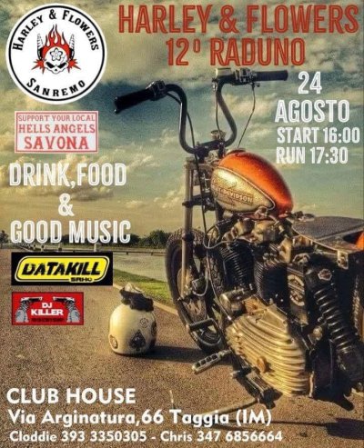 Locandina evento HARLEY & FLOWERS 12° RADUNO