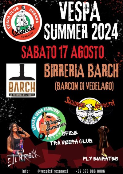 Locandina evento VESPA SUMMER 2024