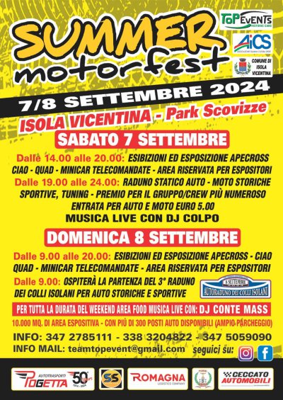 Locandina evento Summer Motorfest