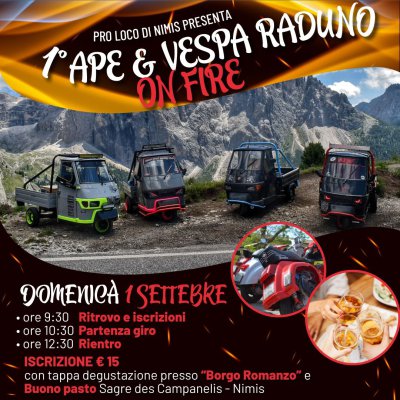 Locandina evento 1° ape vespa raduno 
