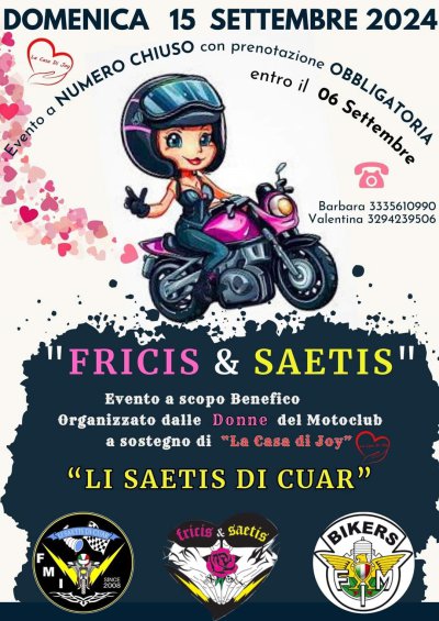 Locandina evento FRICIS & SAETIS