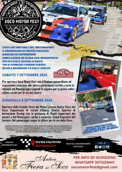 Locandina evento 3 SOCO MOTOR FEST