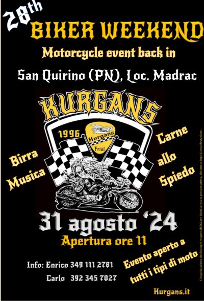 Locandina evento Biker Weekend 2024