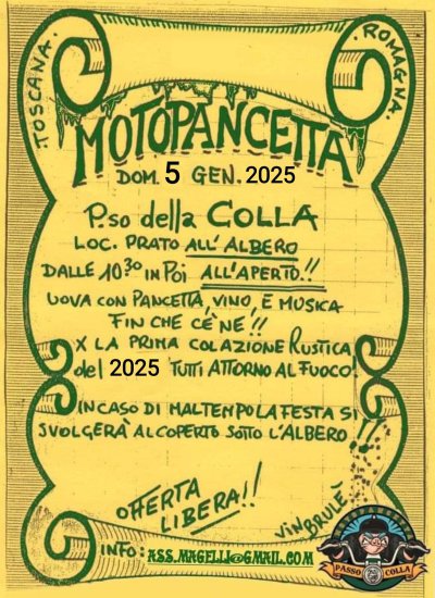 Locandina evento 25 MOTOPANCETTA