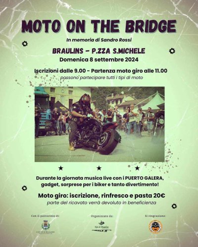 Locandina evento MOTO ON THE BRIDGE