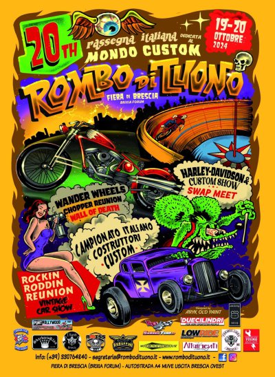 Locandina evento 20th ROMBO di TUONO 2024