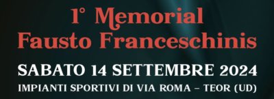 Locandina evento 1 Memorial Fausto Franceschinis