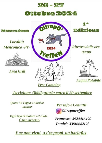 Locandina evento 1^ Oltrepotreffe