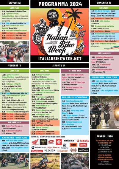 Locandina evento ITALIAN BIKE WEEK