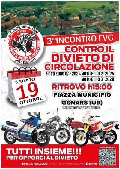 Locandina evento 3°INCONTRO CONTRO IL DIVIETO DI CIRCOLAZIONE 