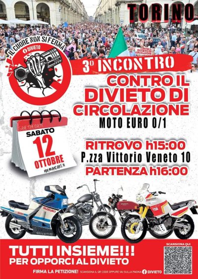Locandina evento 3° INCONTRO CONTRO IL DIVIETO DI CIRCOLAZIONE DI CIRCOLAZIONE 