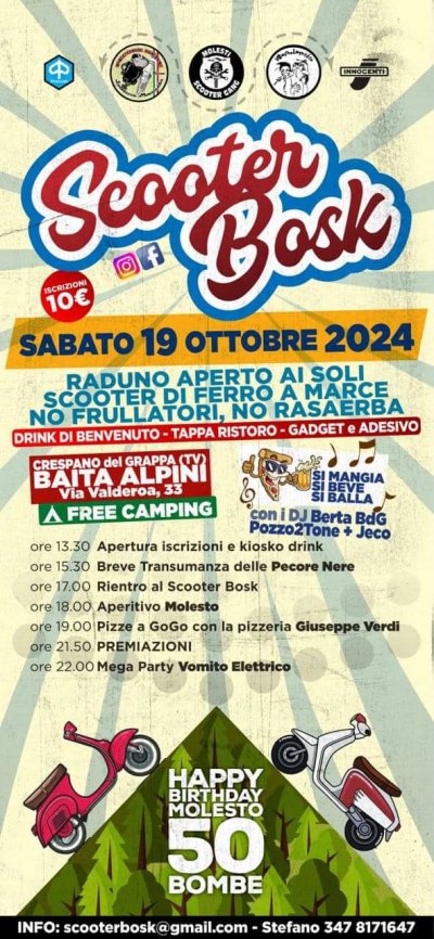 Locandina evento SCOOTER BOSK