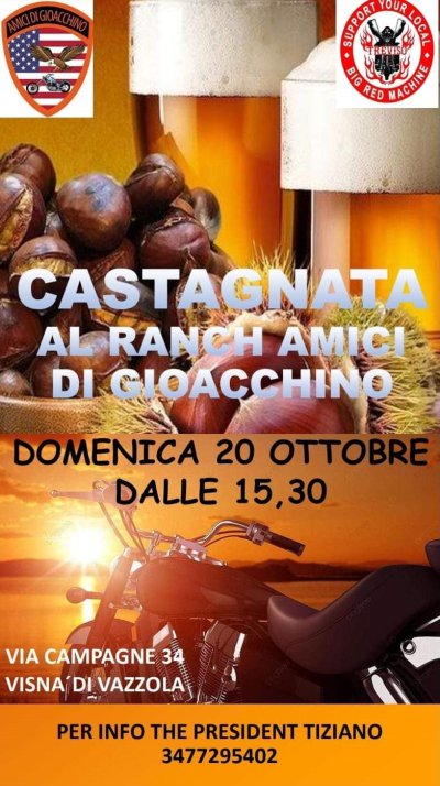 Locandina evento Castagnata al Ranch