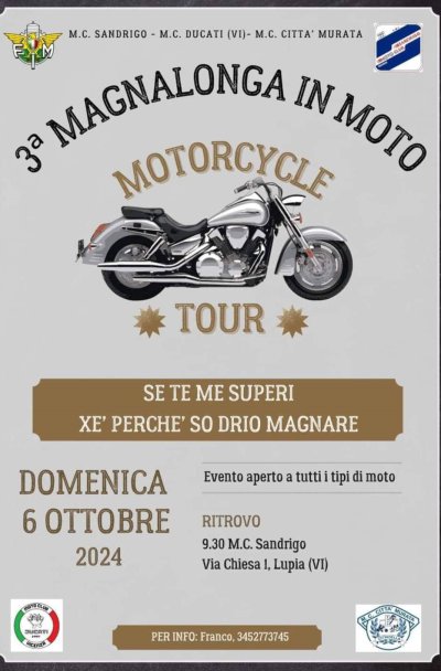 Locandina evento Moto Magnalonfa