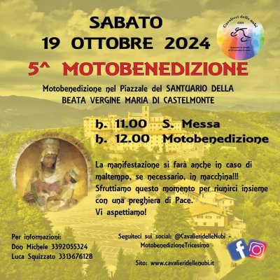 Locandina evento 5  MOTOBENEDIZIONE
