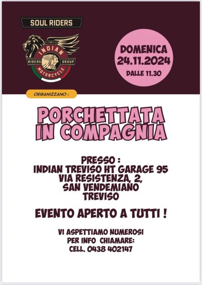 Locandina evento PORCHETTA IN COMPAGNIA 