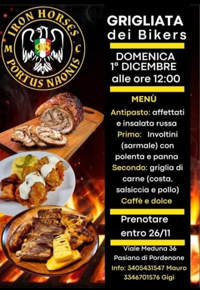 Locandina evento GRIGLIATA DEI BIKER