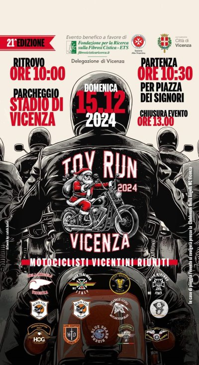 Locandina evento TOY RUN VICENZA