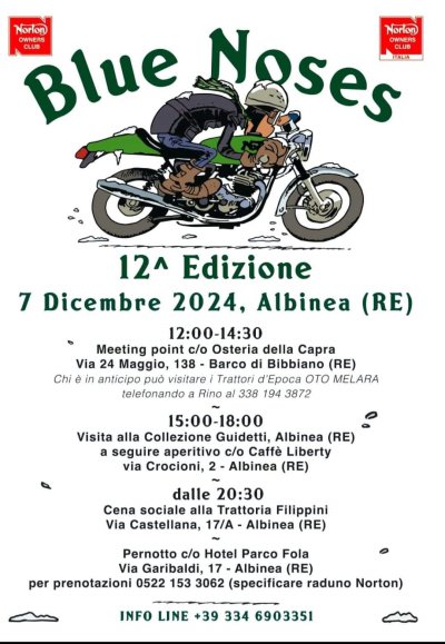 Locandina evento BLUE NOSES