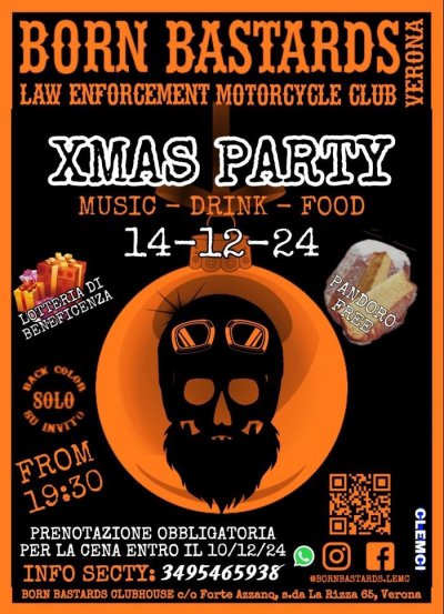 Locandina evento XMAS PARTY 2024