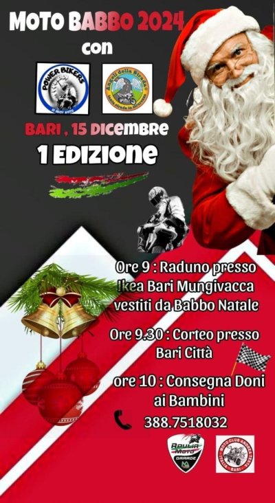 Locandina evento 1° MOTO BABBO 2024