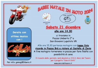 Locandina evento BABBI NATALE IN MOTO 2024