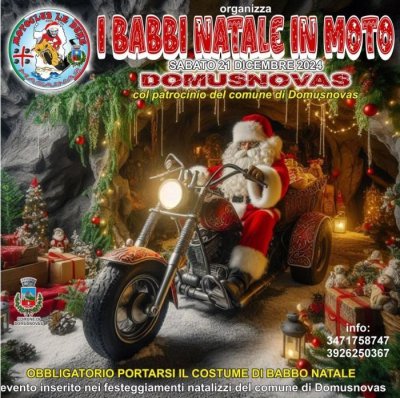 Locandina evento I BABBI NATALE IN MOTO