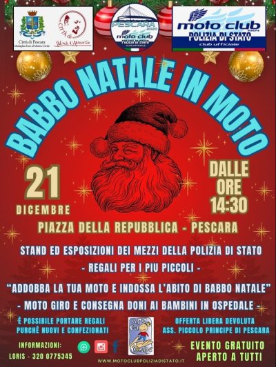 Locandina evento 3° BABBO NATALE IN MOTO