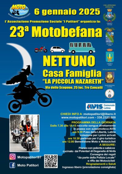 Locandina evento 23^ MOTOBEFANA