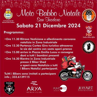 Locandina evento MOTO BABBO NATALE