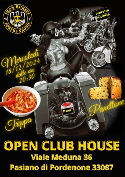 Locandina evento OPEN CLUB HOUSE