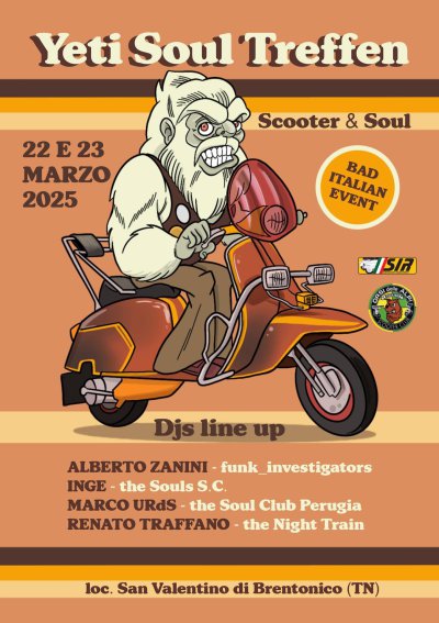 Locandina evento YETI SOUL TREFFEN 2025