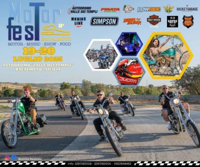 Locandina evento MOTOR FEST RACALMUTO 2025