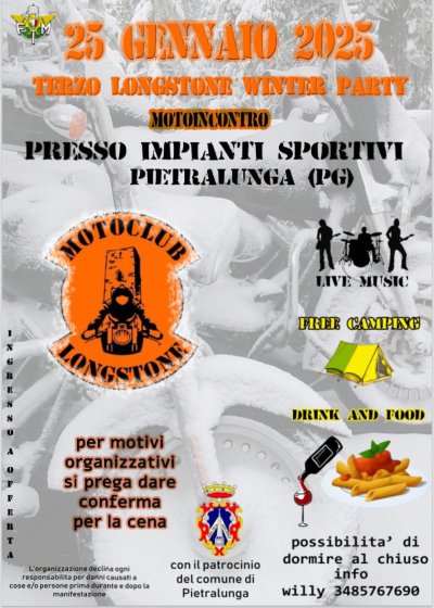 Locandina evento 3 LONGSTONE WINTER PARTY