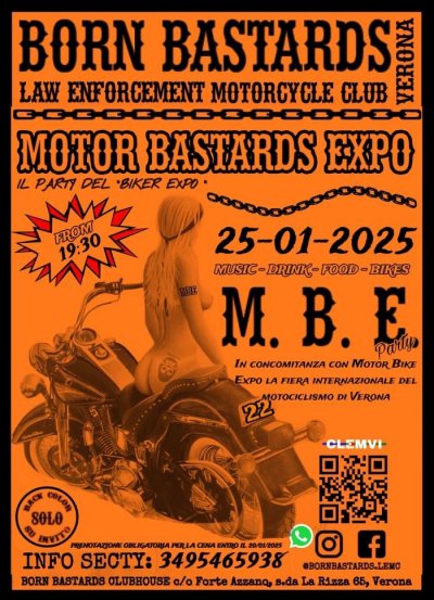 Locandina evento MOTOR BASTARDS EXPO 2025