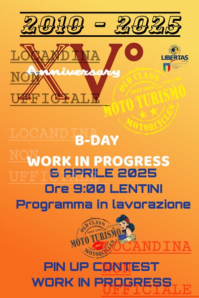 Locandina evento BDAY & PIN UP CONTEST
