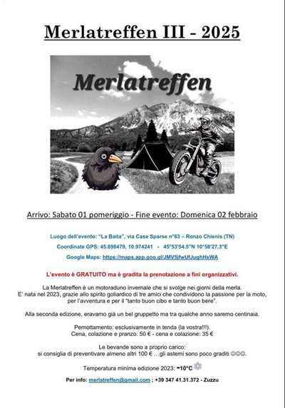 Locandina evento III° MERLA TREFFEN 2025