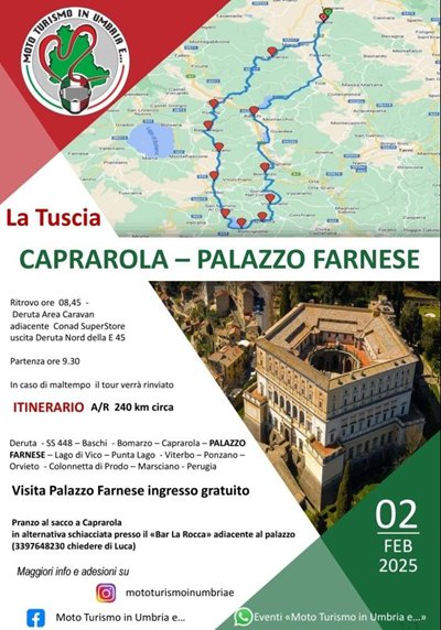Locandina evento LA TUSCIA: CAPRAROLA - PALAZZO FARNESE