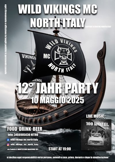 Locandina evento 12 JAHR PARTY
