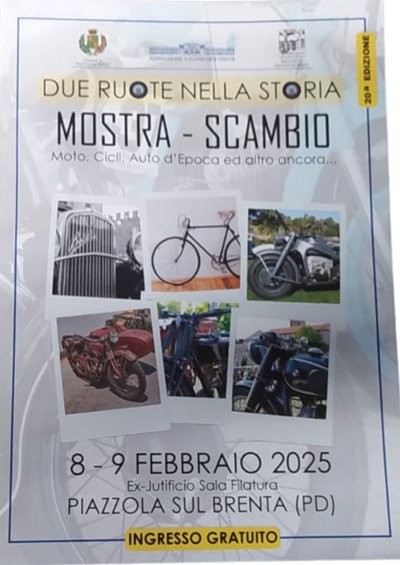 Locandina evento DUE RUOTE NELLA STORIA