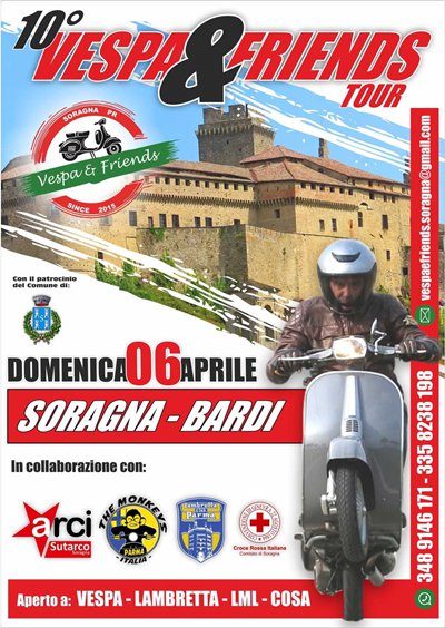 Locandina evento 10 Vespa & Friends Tour
