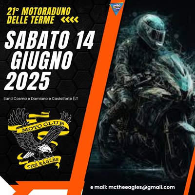 Locandina evento Motoraduno delle terme 21 ed 