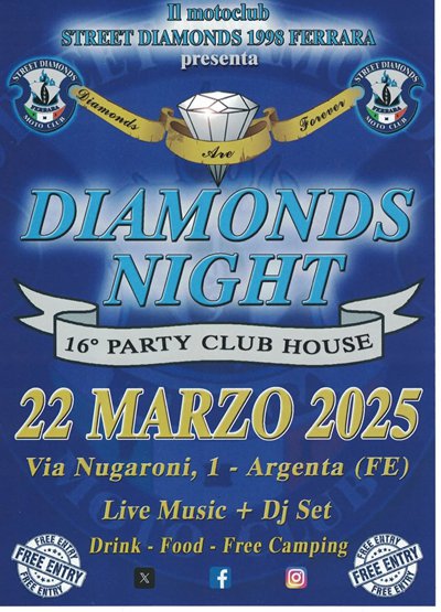 Locandina evento DIAMOND NIGHT