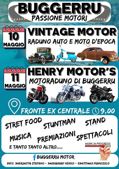 Locandina evento BUGGERRU MOTOR
