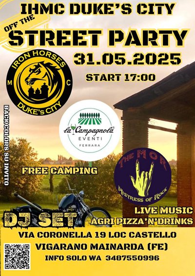 Locandina evento STREET PARTY
