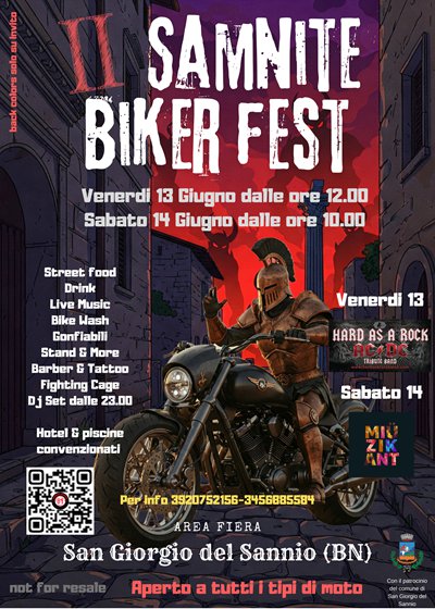 Locandina evento 2° SAMNITE BIKER FEST 