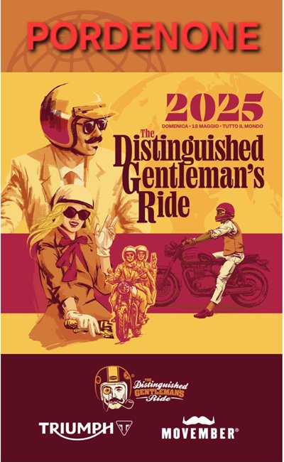 Locandina evento Distinguished Gentleman's Ride - PORDENONE
